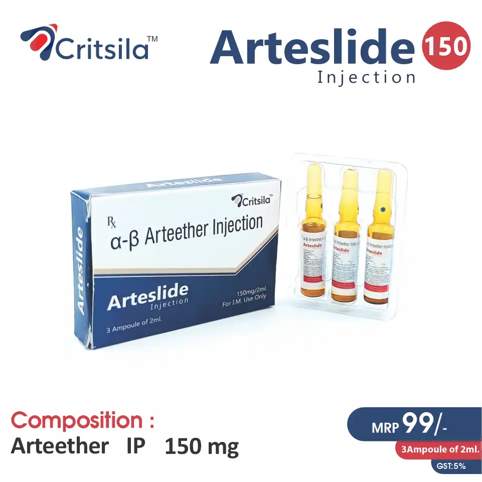 Arteether 150mg Injection at Best Price in PCD Pharma Franchise for Antimalarial and Malaria Treatment, Parasitic Infections